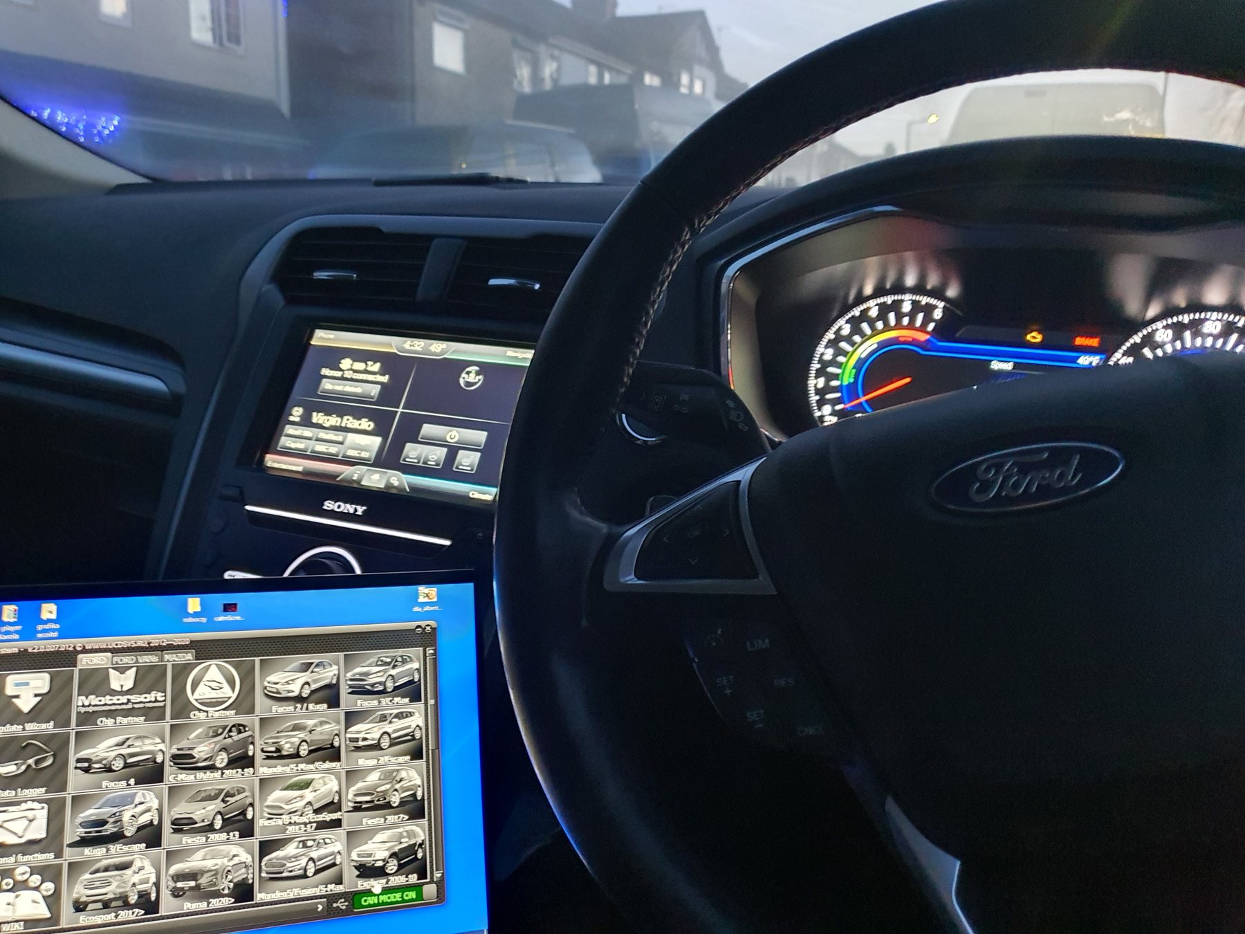 Infotainment work on a Ford vehicle