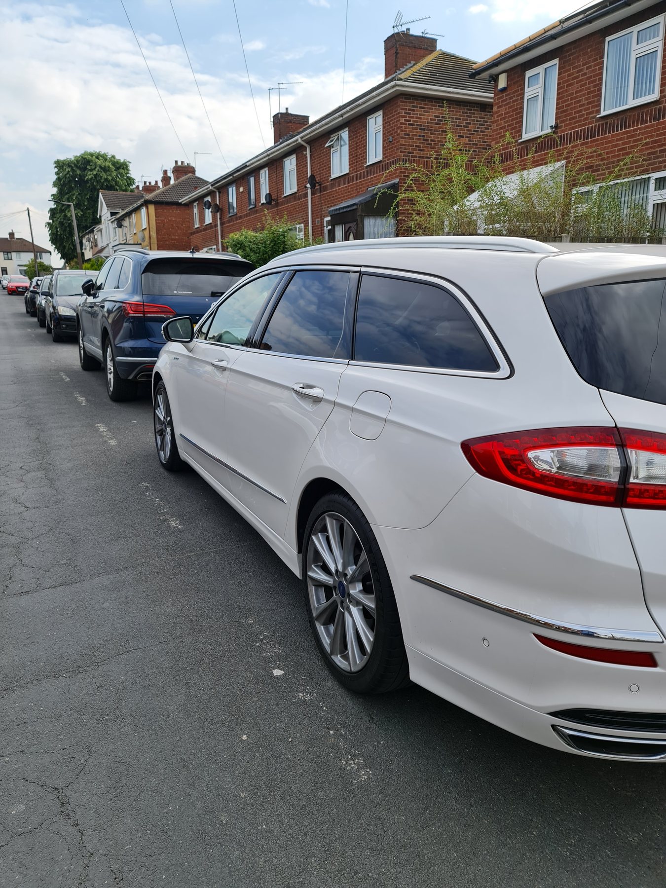 Vehicle retrofit work on a Ford vehicle