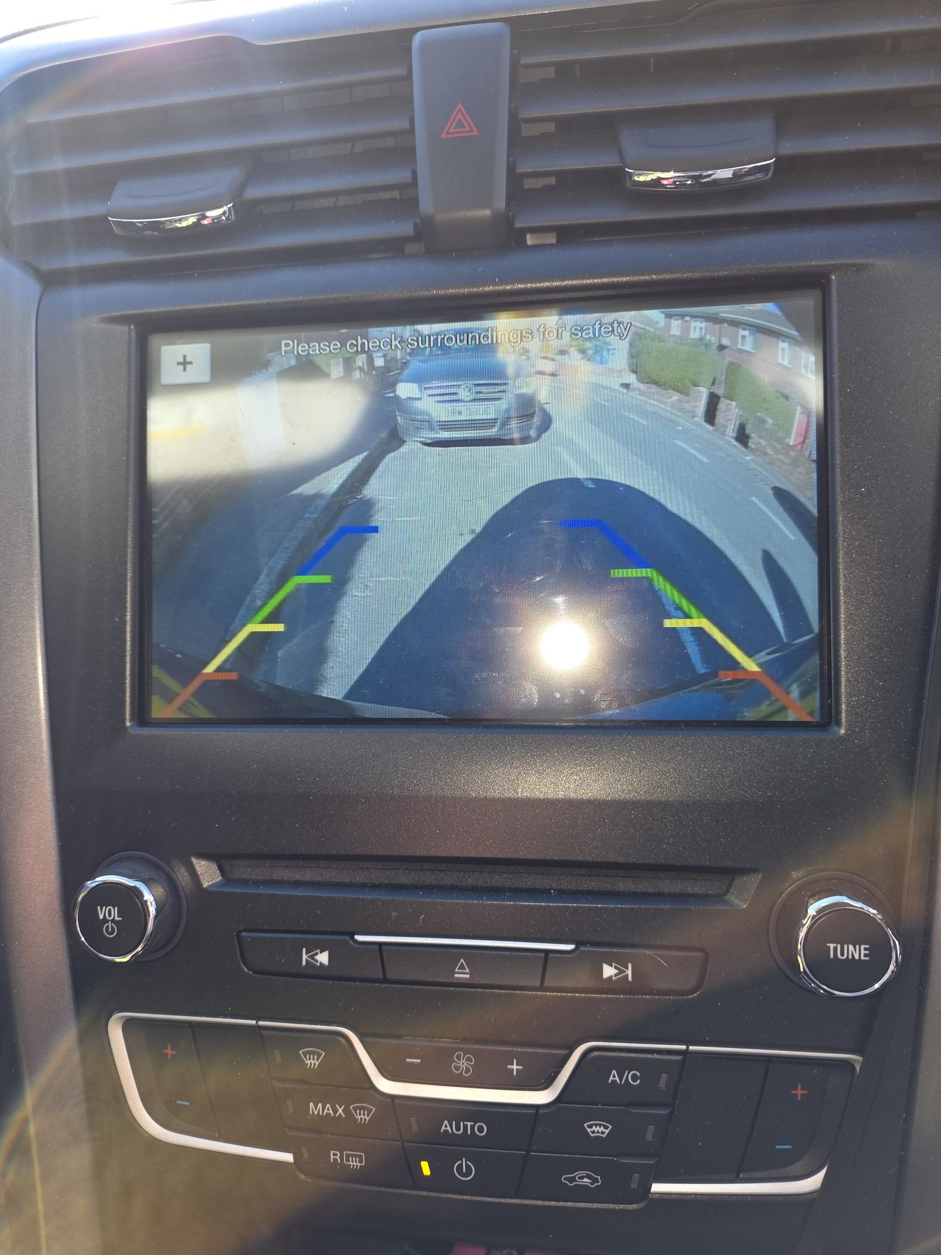 Camera installation work on a Ford vehicle